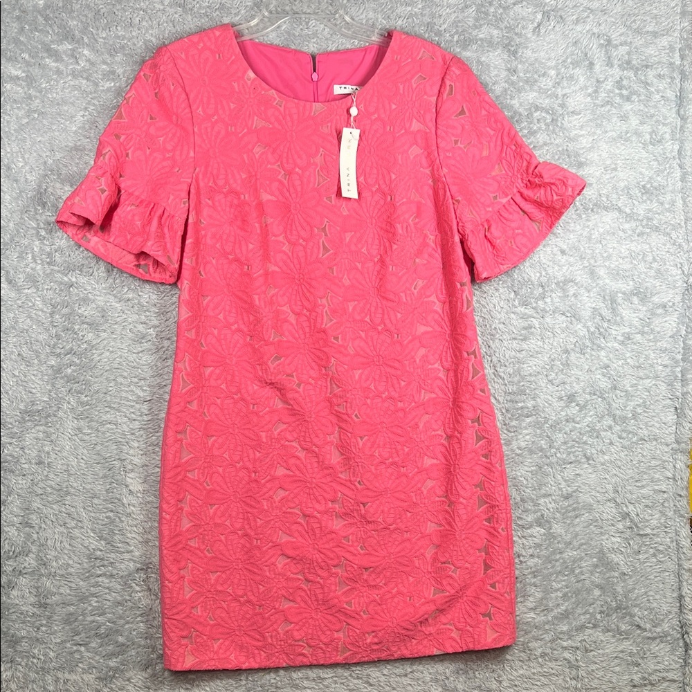 Amazingly beautiful NWT Trina Turk Pink Textured Mini Dress. OMG!